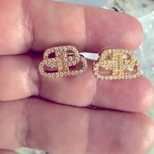 Balenciaga stud earrings